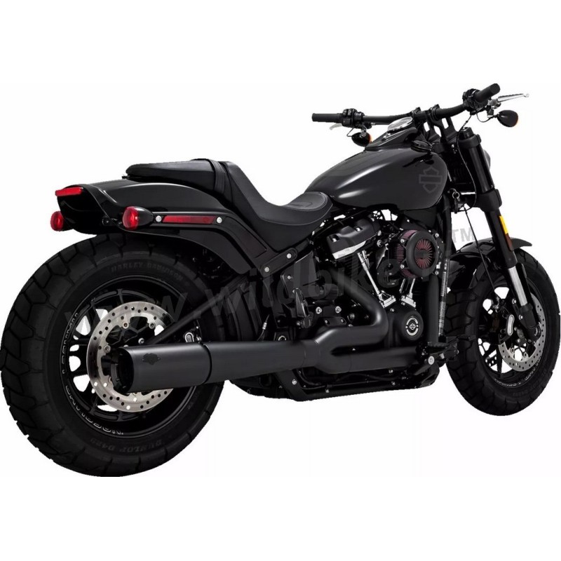 EXHAUST 2-INTO-1 VANCE & HINES PRO PIPE BLACK HARLEY DAVIDSON FXLRST LOW RIDER ST 21-24