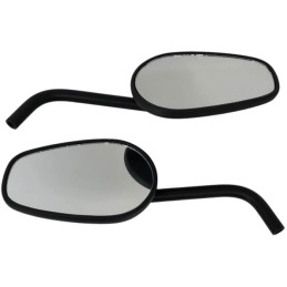 BLACK MIRRORS EU APPROVED CLASSIC FOR HARLEY DAVIDSON AND CUSTOM MOTORCYCLES