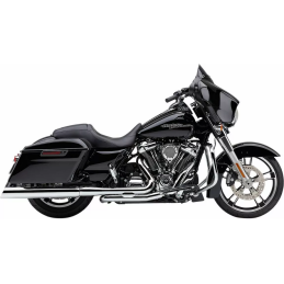 EXHAUSTS MUFFLERS COBRA 909 UPPER CUT 4" SLIP-ON CHROME HARLEY DAVIDSON FLH FLT TOURING 95-16