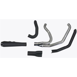 EXHAUST 2-INTO-1 SYSTEMS BASSANI ROAD RAGE III BLACK HARLEY DAVIDSON FXLRST LOW RIDER ST 2021-2024