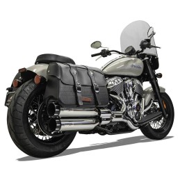 SCARICHI MARMITTE SLIP-ON BASSANI 4" OD CROMATI PER INDIAN CHIEF 22-24