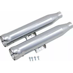 AUSPUFF Schalldämpfer SLIP-ON COBRA NH 3" VERCHROMT HARLEY DAVIDSON FLDE/FLHC SOFTAIL M-EIGHT 18-24