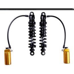 HINTERE STOSSDÄMPFER OHLINS EINSTELLBAR STX36 328.5 MM BLACKLINE HARLEY DAVIDSON FLH FLT TOURING 2014-2024