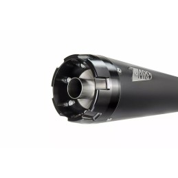 BLACK FULL 2IN1 EXHAUST ZARD EU APPROVED HARLEY DAVIDSON SOFTAIL FX M-EIGHT 18-24