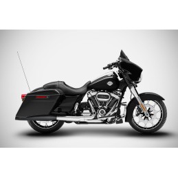 POT D'ÉCHAPPEMENT SLIP-ON ZARD 4.33" NOIR APPROUVÉ EUHARLEY DAVIDSON FLH FLT TOURING 17-20