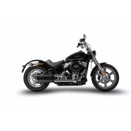 POT D'ÉCHAPPEMENTS SLIP-ON ZARD MEGAPHONE NOIR APPROUVÉ EU HARLEY DAVIDSON SOFTAIL FX M-EIGHT 18-24