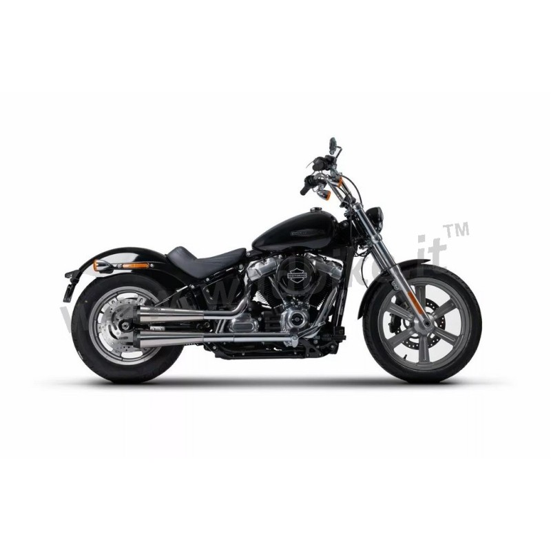 POT D'ÉCHAPPEMENTS SLIP-ON ZARD MEGAPHONE INOX/NOIR APPROUVÉ EU HARLEY DAVIDSON SOFTAIL FX M-EIGHT 18-24