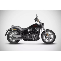 EXHAUST MUFFLERS SLIP-ON ZARD AVION INOX/BLACK EU APPROVED HARLEY DAVIDSON SOFTAIL FX M-EIGHT 18-24