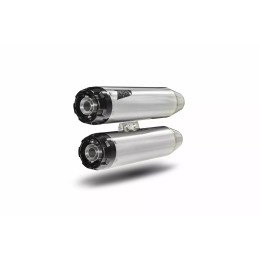 SCARICHI SLIP-ON ZARD AVION INOX/NERI OMOLOGATI HARLEY DAVIDSON SOFTAIL FX M-EIGHT 18-24