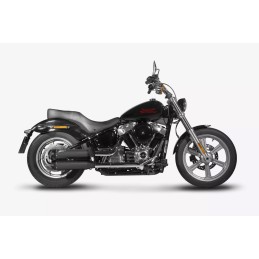 BLACK EXHAUST MUFFLERS SLIP-ON ZARD AVION EU APPROVED HARLEY DAVIDSON SOFTAIL FX M-EIGHT 18-24
