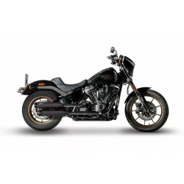 BLACK EXHAUST MUFFLERS SLIP-ON ZARD AVION EU APPROVED HARLEY DAVIDSON SOFTAIL FX M-EIGHT 18-24