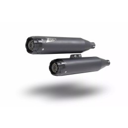 POT D'ÉCHAPPEMENTS SLIP-ON ZARD AVION NOIR APPROUVÉ EU HARLEY DAVIDSON SOFTAIL FX M-EIGHT 18-24