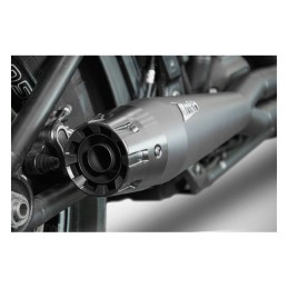 BLACK 2IN1 EXHAUST ZARD EU APPROVED HARLEY DAVIDSON FXLRS LOW RIDER S 20-21