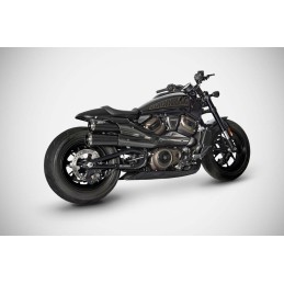 BLACK EXHAUST ZARD TOP GUN EU APPROVED HARLEY DAVIDSON RH 1250 SPORTSTER S 2021-2024