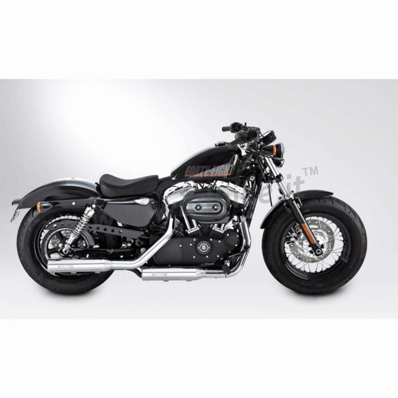 SCARICHI MILLER SILVERADO II STD OMOLOGATI LUCIDATI HARLEY DAVIDSON XL SPORTSTER 14-16