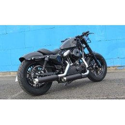 SCARICHI MILLER SILVERADO II SC OMOLOGATI NERI/LUCIDATI HARLEY DAVIDSON XL SPORTSTER 14-16