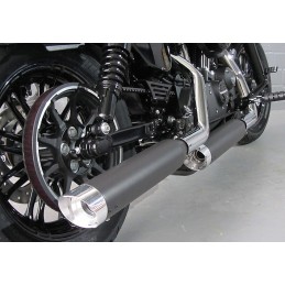 AUSPUFF SCHALLDÄMPFER MILLER SILVERADO II SC EU-ZUGELASSEN SCHWARZ/POLI HARLEY DAVIDSON XL SPORTSTER 14-16