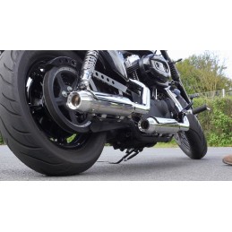 POLISH EXHAUSTS MUFFLERS MILLER SILVERADO II TAPERED EU APPROVED HARLEY DAVIDSON XL SPORTSTER 14-16