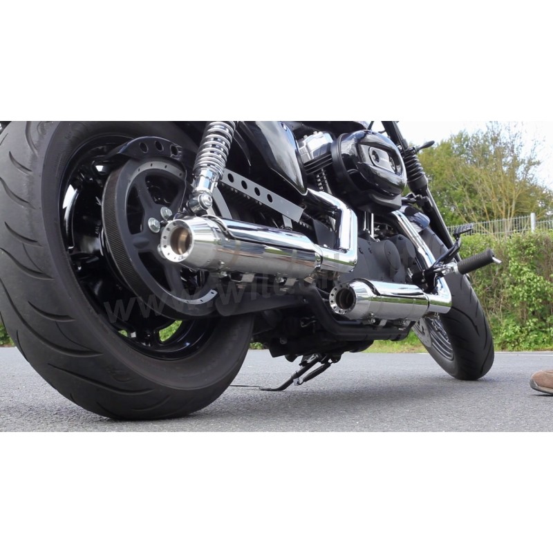 POLISH EXHAUSTS MUFFLERS MILLER SILVERADO II TAPERED EU APPROVED HARLEY DAVIDSON XL SPORTSTER 14-16