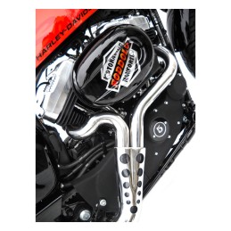AUSPUFF SYSTEM ZARD 2IN1 SPORT CONE EU-ZUGELASSEN INOX HARLEY DAVIDSON XL SPORTSTER 14-16