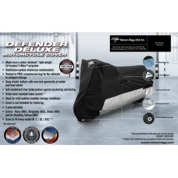 MOTORRADABDECKUNG DEFENDER DELUXE GRAU/SCHWARZ GRÖSSE M SPORTBIKE
