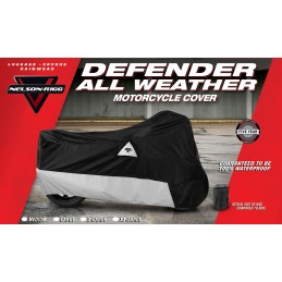 DEFENDER® 400 ALL WHEATER MOTORCYCLE COVER GREY/BLACK