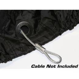 DEFENDER® 400 ALL WHEATER MOTORCYCLE COVER GREY/BLACK