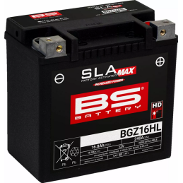 BATTERIE HAUTE PERFORMANCE AGM BS BGZ16HL SLA-MAX HARLEY DAVIDSON XL SPORTSTER 04-21