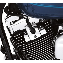 COPERTURE LISCE CROMATE COPRI CANDELE TESTE CILINDRI HARLEY DAVIDSON TWIN CAM 99-17