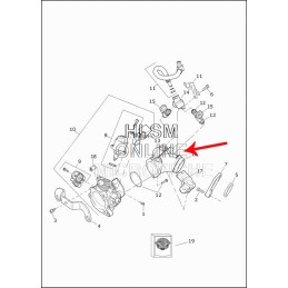 COLLECTEUR ASPIRATION ORIGINAL OEM 27707-07 HARLEY DAVIDSON XL SPORTSTER 07-21