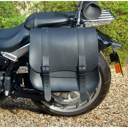 BORSA LATERALE IN PELLE DELUXE 30LT PER HARLEY DAVIDSON XL SPORTSTER 2014-22