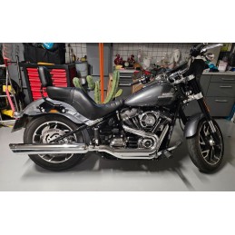 SCARICO MARMITTA TAB PERFORMANCE SLIP-ON 4" SLASH CUT CROMATO PER HARLEY DAVIDSON FLSB SPORT GLIDE '18-'19