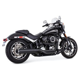 BLACK EXHAUST MUFFLER POWER HOUSE SLIP-ON 4" HARLEY DAVIDSON FLSB SPORT GLIDE 2018-25