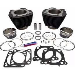 KIT NOIR S&S CYLINDRES ET PISTONS BIG BORE 128" HARLEY DAVIDSON SOFTAIL M-EIGHT 18-24