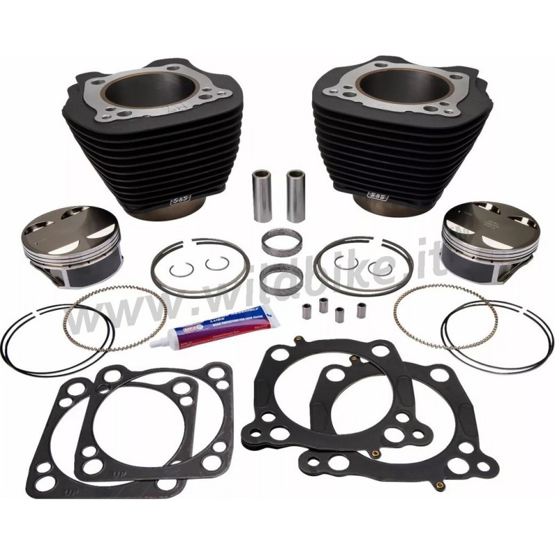KIT NERO S&S CILINDRI E PISTONI BIG BORE 128" HARLEY DAVIDSON FLH FLT TOURING 2017-24