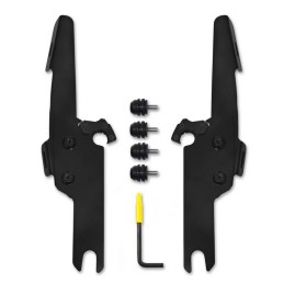 KIT SUPPORTI SGANCIO RAPIDO NERO BATWING FAIRING HARLEY DAVIDSON FLHRXS ROAD KING SPECIAL 17-25