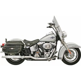 AUSPUFFKRÜMMER POWER CURVE TRUE-DUAL CROSSOVER CHROM HARLEY DAVIDSON FXST FLST SOFTAIL 07-17