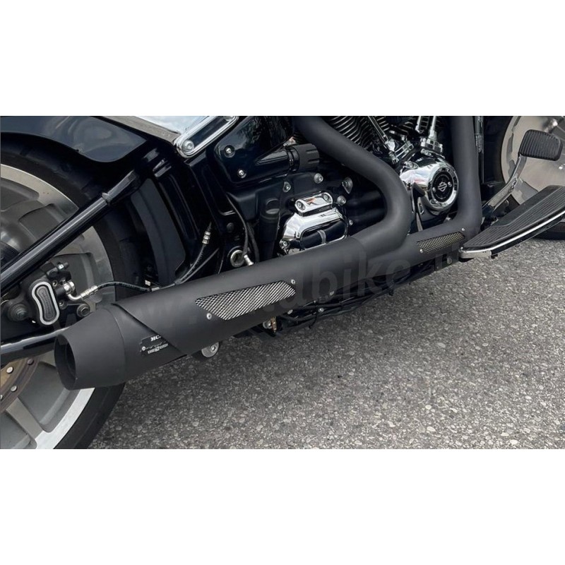 SCARICO MCJ 2IN1 MEGAFONO RACE NERO OMOLOGATO HARLEY DAVIDSON FXD DYNA 06-17