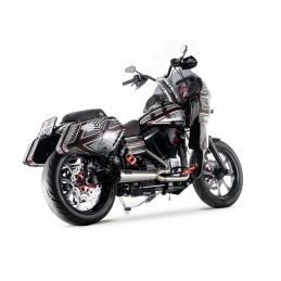 POT D'ÉCHAPPEMENT COMPLET 2EN1 MPRS RACE APPROUVÉ EU HARLEY DAVIDSON FXD DYNA 2006-2017