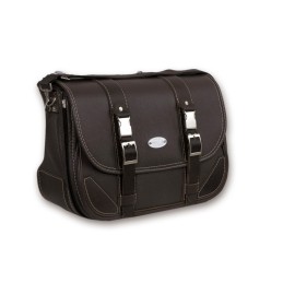 LEATHER SIDE BAG MCJ CLASSIC DARK BROWN HARLEY DAVIDSON XL SPORTSTER 96-21