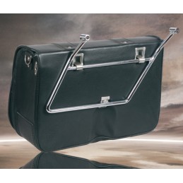 SACOCHE LATÉRAL MCJ CLASSIC EN CUIR NOIR HARLEY DAVIDSON FXS FLS SOFTAIL 99-17