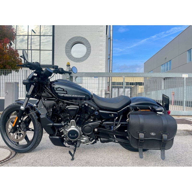 SEITENTASCHE LEDER MCJ VINTAGE SCHWARZE HARLEY DAVIDSON RH 975 NIGHTSTER ABS 2022-2026