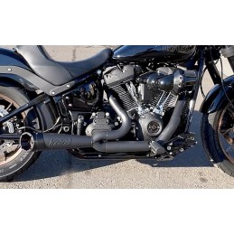 POT D'ÉCHAPPEMENT 2-EN-1 TBR SHORTY TURN-OUT NOIR HARLEY DAVIDSON FXBR SOFTAIL BREAKOUT 2018-25