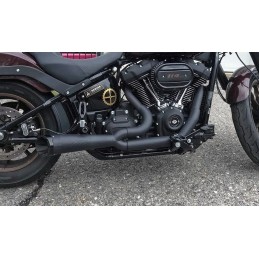SCARICO TBR COMP 2IN1 SHORTY TURN-OUT NERO HARLEY DAVIDSON FLFB FXBR FXDR SOFTAIL M-EIGHT 18-24