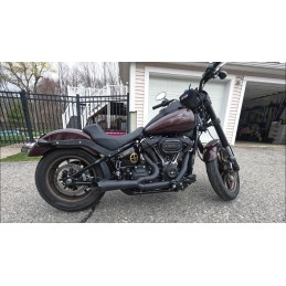 POT D'ÉCHAPPEMENT 2-EN-1 TBR SHORTY TURN-OUT NOIR HARLEY DAVIDSON FXLRS LOW RIDER S 20-23