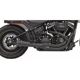 EXHAUST 2-INTO-1 SYSTEMS BASSANI ROAD RAGE III BLACK HARLEY DAVIDSON FAT BOY/SLIM 2018-25