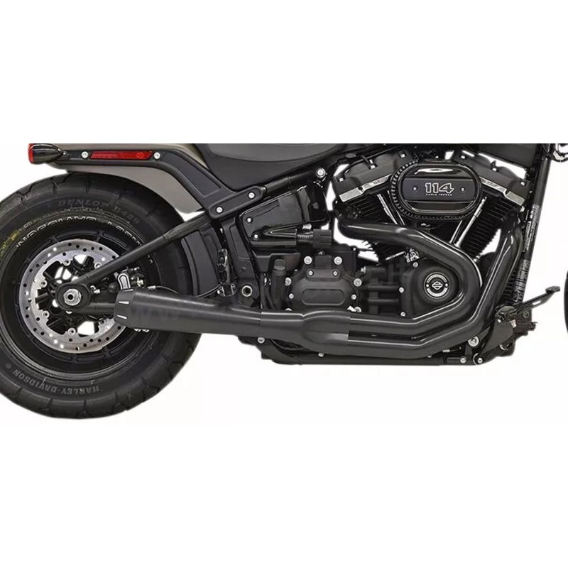AUSPUFF 2-1 SYSTEMS BASSANI ROAD RAGE III SCHWARZ HARLEY DAVIDSON FAT BOY/SLIM 2018-25