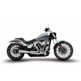 SYSTEME D'ÉCHAPPEMENT COMPLET 2EN1 ZARD INOX APPROUVÉ EU HARLEY DAVIDSON SOFTAIL BREAKOUT/FAT BOY 2018-2024