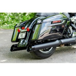 AUSPUFF SCHALLDÄMPFER SLIP-ON S&S MK45 CUTLASS SCHWARZ HARLEY DAVIDSON FLH FLT TOURING 2017-2025