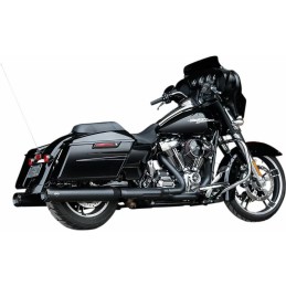 AUSPUFF SCHALLDÄMPFER SLIP-ON S&S GNX45 SCHWARZ HARLEY DAVIDSON FLH FLT TOURING 2017-22